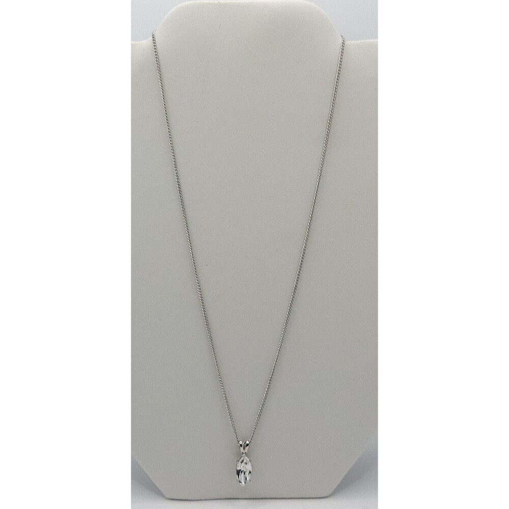 NWT Swarovski Marquise 1Ct Crystal Necklace 18"